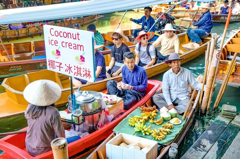 Thailand Trip - 02- DAMNOEN SADUAK FLOATING MARKET - Habibi World Travel and Tour - 0