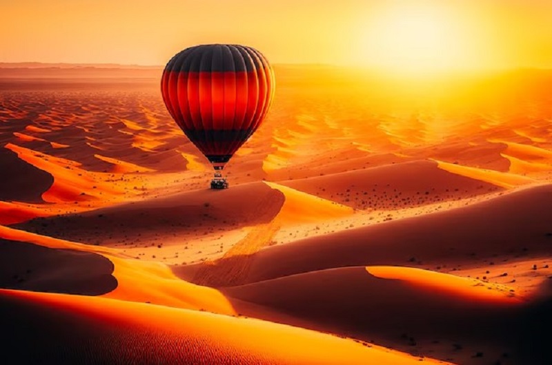 Hot Air Balloon-Dubai / https://habibi-world-travel-agency.com